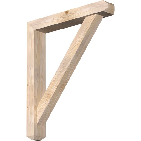 Ekena Millwork Traditional Craftsman Smooth Bracket w/ Offset Brace, Douglas Fir, 5 1/2"W x 34"D x 40"H BKT0604X34X40TRA04SDF